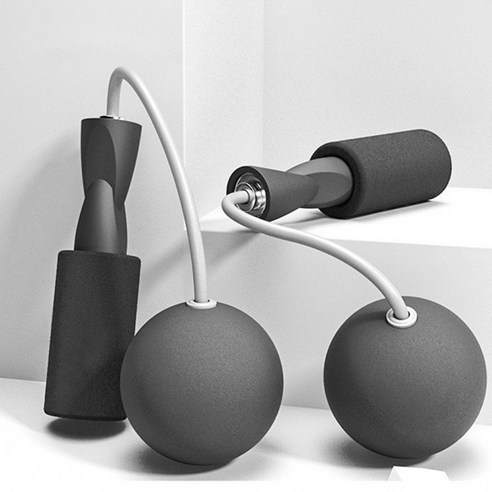 무선줄넘기 노라인줄넘기 대형 다이어트 2종 실내운동기구 홈트레이닝 유산소운동 끈없는 중량줄넘기 소형, 75mm 블랙