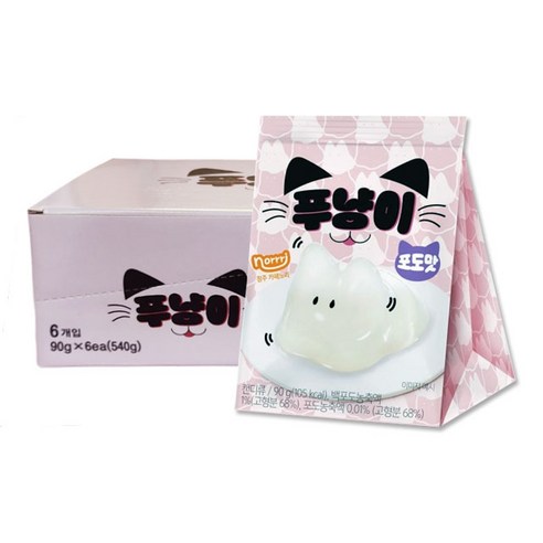 [머젠토] 푸냥이 젤리, 6개, 90g