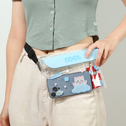 주디앤 풀리 휴양지 물놀이 방수 힙색 2p