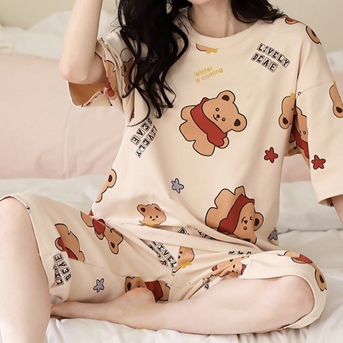 꿀잠 보장! 끈적이는 여름밤, 산뜻하게 날려줄 마법 같은 파자마 여성잠옷7부