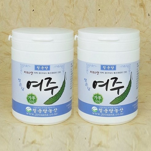 청운당농산 지리산 함양 국산 여주가루 2통 여주차 분말, 2개, 250g