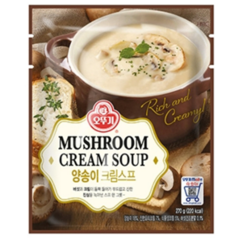 오뚜기 양송이 크림 스프 상온, 180g, 5개