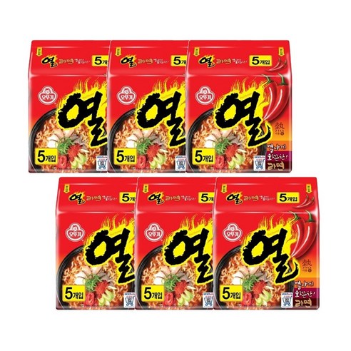 오뚜기 열라면 5개입, 6개