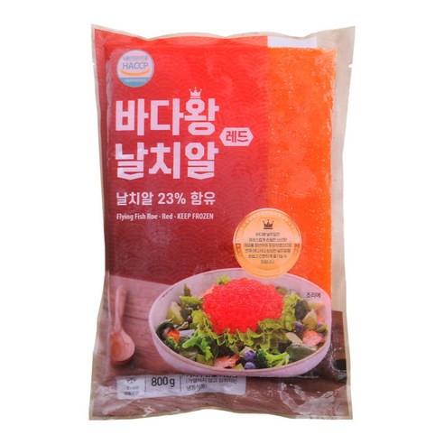 바다왕 날치알 레드, 10개, 800g