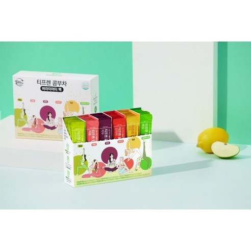티프렌 콤부차 버라이어티 팩, 210g(5g x 42개입)