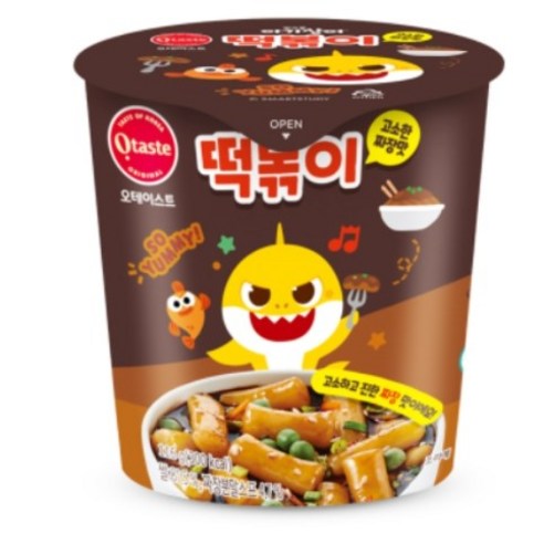 핑크퐁 아기상어 고소한 짜장맛 떡볶이, 116g, 14개