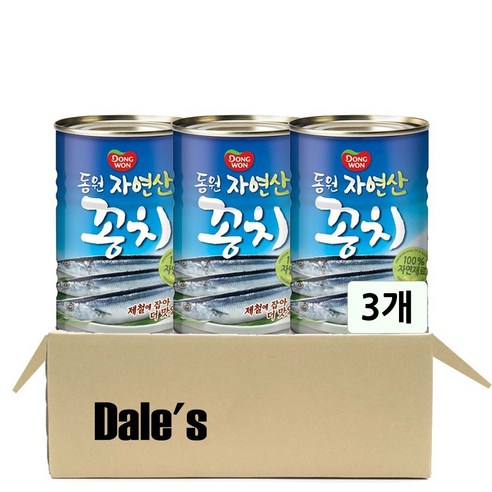 데일즈기획 동원 꽁치 캔 통조림, 300g, 3개