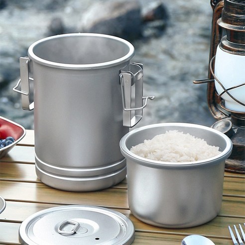 캠핑의 낭만과 맛있는 밥, 지안 스텐 라이스쿠커로 완성하세요!