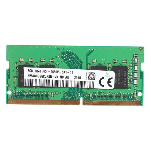 Monland 노트북 DDR4 Ram 8GB PC4 2666Mhz 260핀 1.2V 2666V DIMM 메모리 8G, 초록