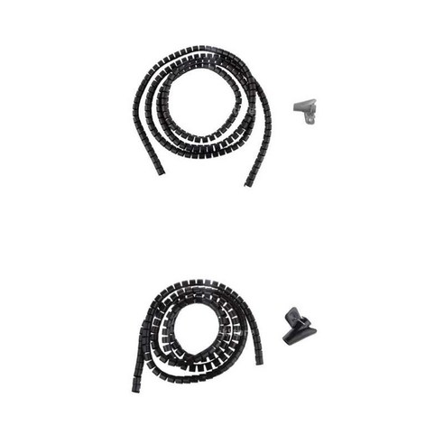 유연한 나선형 튜브 랩 케이블 주최자 관리 10mm 15mm, 설명, 블랙, 설명