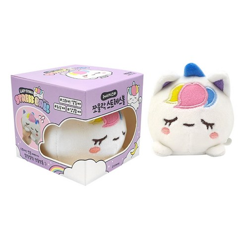 애니멀 쪼물락 스트레스볼 2개세트 말랑이 세트 스퀴시 인형, 유니콘 2개