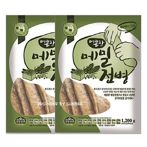 선비찬 매콤한 아하메밀전병, 1.2kg, 250개