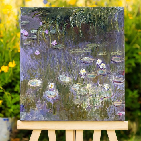 Solvregn DIY 명화그리기 모네 그리기 40cm X 50cm, 수련2 - 모네, 1개