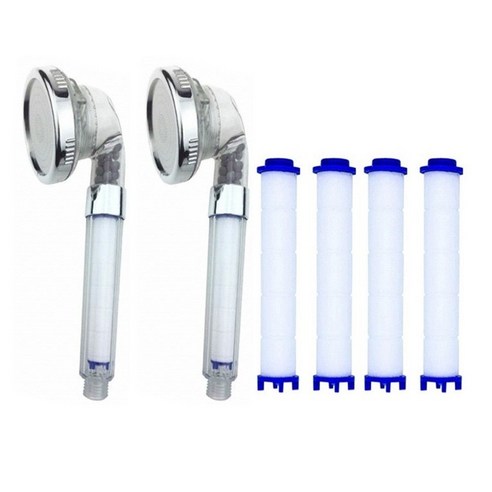 코시나 메가수압 3기능 스파 정수샤워기 + 필터 2p, 2세트