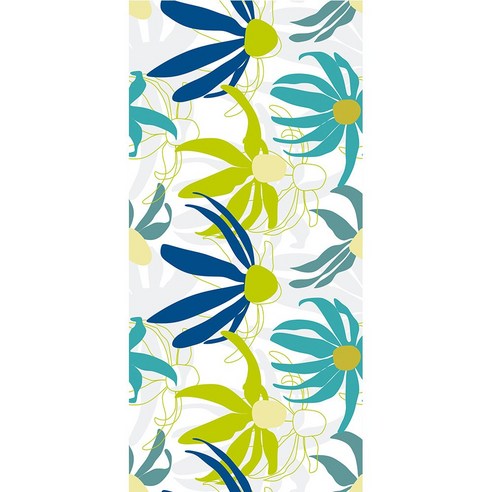 DFMEI 속건 타월 타월 극세사 폴라폴리스 수영 타월 온천가운비치타월, 국화꽃, 75*130cm[단면프린트]