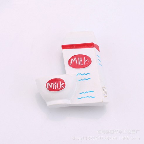 냉장고 스티커 스테레오 식품 마그네틱 스티커 크리 에이 티브 메시지 자석 스티커, 하나, 우유 상자