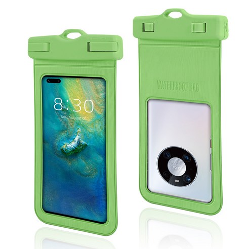 이디존 스노클링 핸드폰 방수팩, 7.2'''', 녹색, 1개