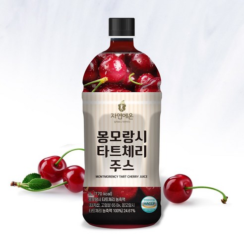 자연에온 프리미엄 몽모랑시 타트체리 주스, 1개, 1L