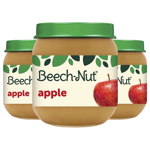 비치넛 과일 퓨레 113g, 3개, Apple (사과)