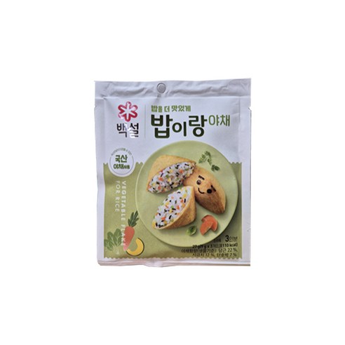 백설 밥이랑 야채, 27g, 1개