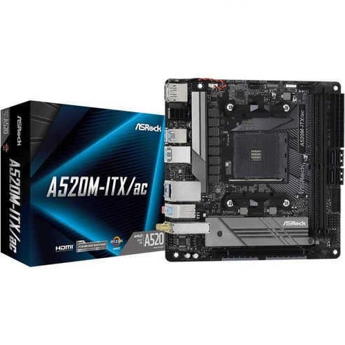 애즈락 ASRock B550M-ITX/AC는 3세대 AMD AM4 Ryzen™ / 향후 라이젠 프로세서 메인보드 Mini ITX를 지원합니다, Motherboard