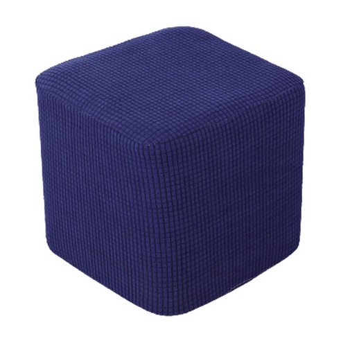 10 "-13"스트레치 오토만 Slipcover 발판 발판 거실 소프트 커버, 다크 블루, 폴리 에스터