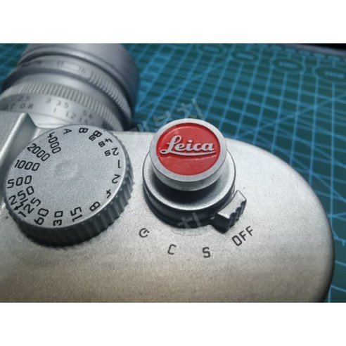 라이카 Leica 카메라 레트로 핫슈 보호 커버, 빨간 버튼, 1개