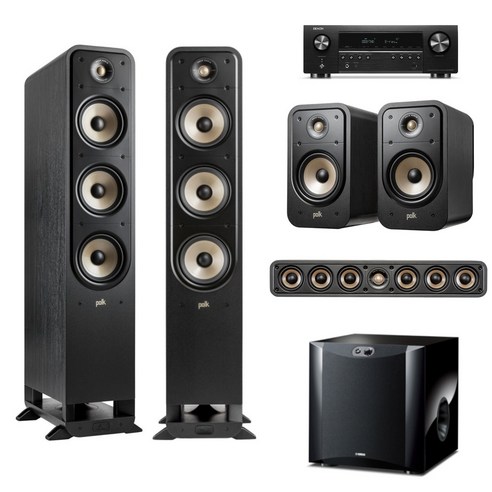 데논 AVR-S670H + 폴크오디오 ES60 5.1채널(300) 홈시어터 홈시네마, 5CH/블랙