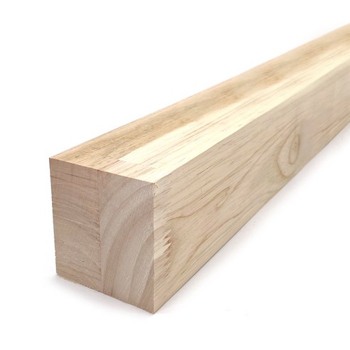 아이베란다 고무나무 각재 60x60mm 각목 나무 목재 목공소 원목재단, 100mm, 1개