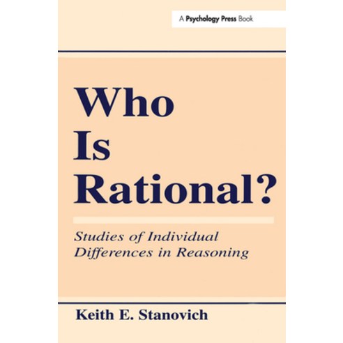 (영문도서) Who Is Rational?: Studies of individual Differences in Reasoning Paperback, Psychology Press, English, 9780805824735