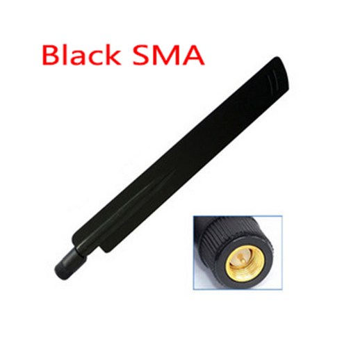 433 Mhz 안테나 15dbi MHz 지향성 Antena 고무 공중 무선 중계기 라우터 어댑터 남성 커넥터, Black, 한개옵션1