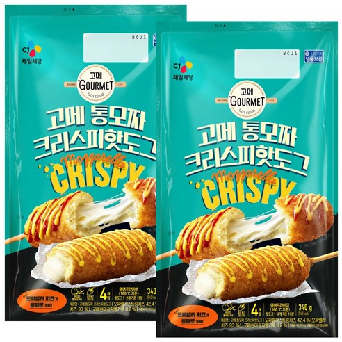 [CJ]고메 통모짜 핫도그 340g X 4개, 85g