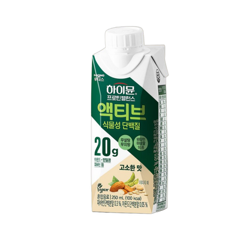 하이뮨 프로틴 밸런스 액티브 식물성 단백질 음료, 250ml, 3개