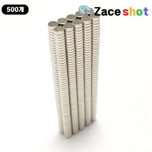 ND 지름 3mm x 두께 1mm 네오디움 원형자석 [제이스샷], 500개