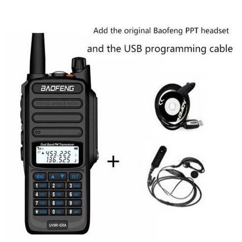 워키토키 생활 미니 무전기 업무용 업소용  2025 IP68 방수 baofeng uv 9r 플러스 20w ERA 워키 토키 장거리 30km 자동차 cb 햄 라디오 hf 송수신기 U