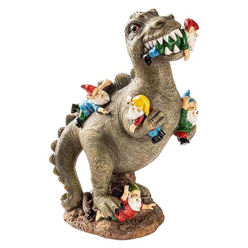 공룡 동상 독특한 먹는 그놈 정원 예술 입상 조각 가을 겨울 장식, 큰, 수지, 다색