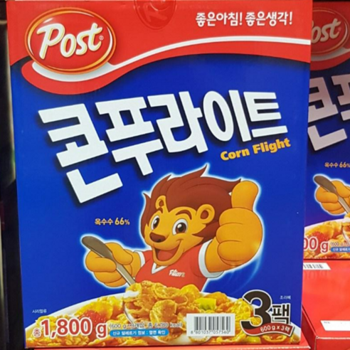 포스트 콘푸라이트 시리얼, 600g, 3개