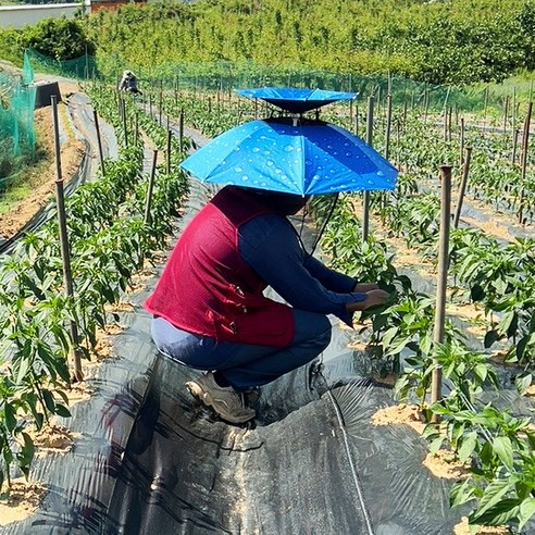 야외 활동에 핸즈프리 편안함과 보호력을 제공하는 999피싱 우산 모자