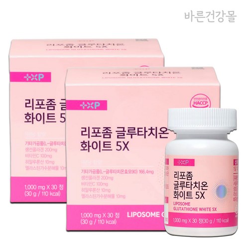 피부가 밝아지는 리포즘 글루타치온 리포존 피쉬콜라겐, 2개, 30정