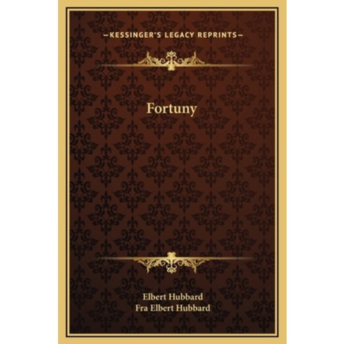 (영문도서) Fortuny Hardcover, Kessinger Publishing, English, 9781169186736