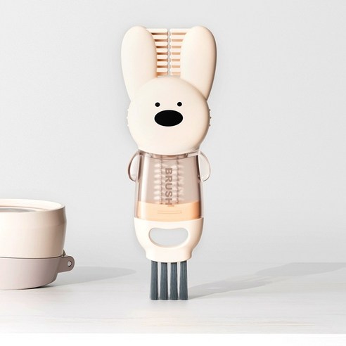 귀여움과 실용성을 겸비한 토끼 모양 4IN1 다용도 틈새 세척솔 멀티 브러쉬: 꼼꼼한 청결을 위한 사랑스러운 선택 토끼틈새세척솔