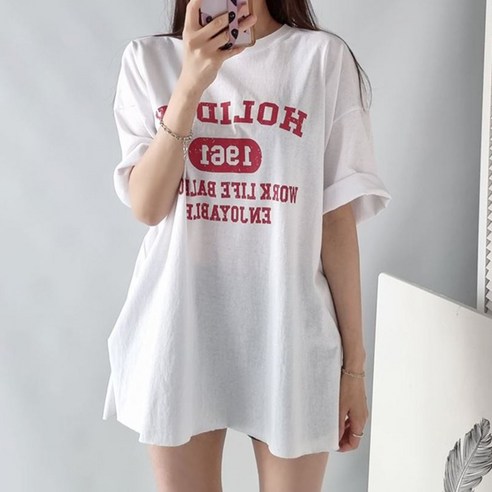 가이스토리 남성용 무지 라운드 쿠퍼 7부 반팔 티셔츠 오버핏반팔 13 워크 레터링 박스 티 롱티 오버핏 빅사이즈 여성요 반팔