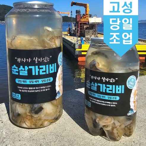 순살 홍가리비 당일조업 산지직송 제철 가리비살 손질 생가리비, 1개, 400g