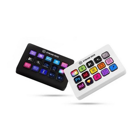 [성의샵] 엘가토 스트림덱 MK.2/Elgato Stream Deck MK.2 15키 LCD 매크로 키보드 프로그래밍 외장형 영상편집보드 페이스 플레이트, 화이트