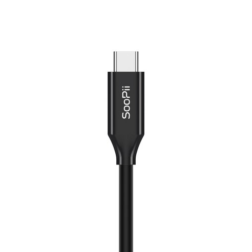 Soopii USB 3.1 Gen2 PD C to C 100W 초고속 데이터 충전케이블 S18, 1m