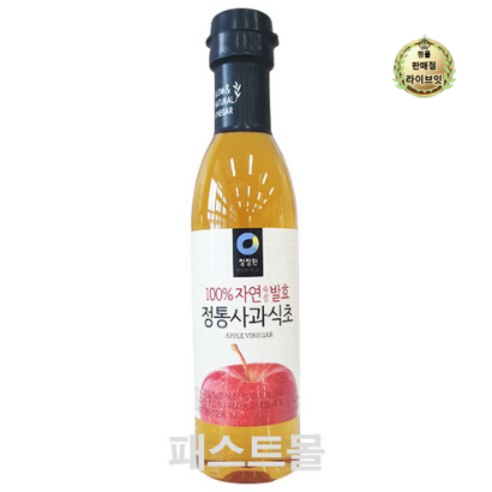 청정원 정통 사과 식초, 470ml, 1개