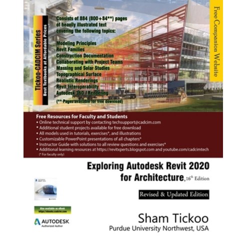 Exploring Autodesk Revit 2020 for Architecture 16th Edition Paperback, Cadcim Technologies