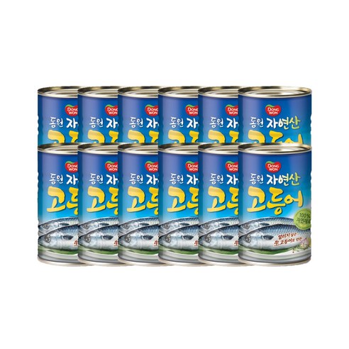 동원 고등어 통조림, 400g, 12개