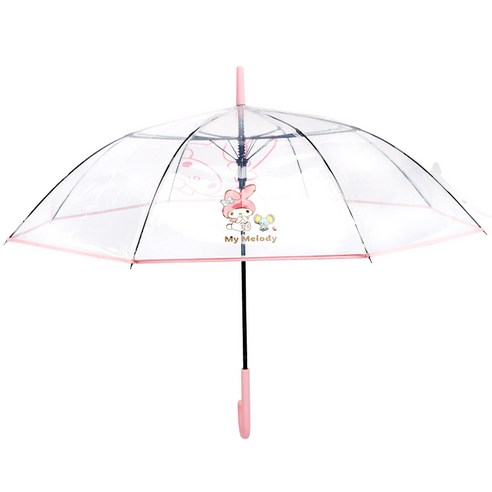산리오 캐릭터 투명 장우산 여성 자동우산 여자 우산 살길이 60cm 헬로키티 시나모롤 쿠로미 마이멜로디 폼폼푸린 포차코