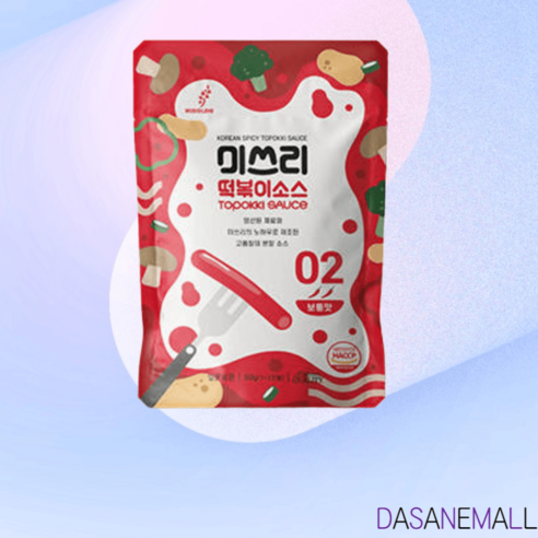 미쓰리 떡볶이 소스 02 보통맛, 10개, 50g